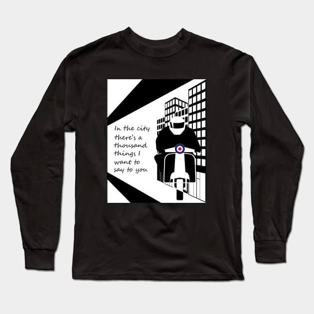 In The City BW Long Sleeve T-Shirt by SiSuSiSu